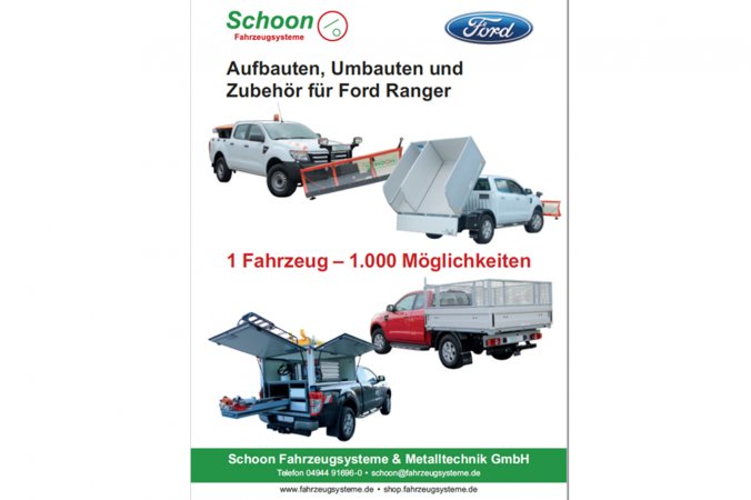 Ford Ranger Aufbauten - Schoon Fahrzeugsysteme